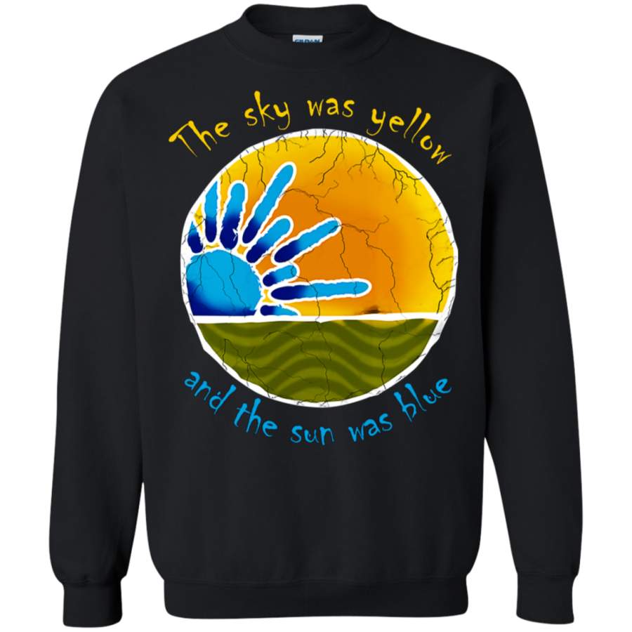 Sky Was Yellow Sun Was Blue – Scarlet Begonias Inspired Cotton (light) Pullover Sweatshirt