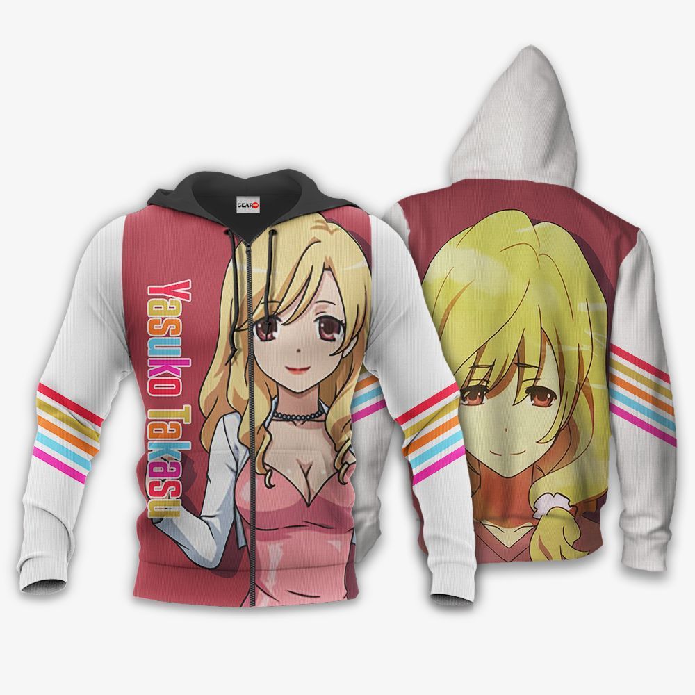 Toradora Yasuko Takasu Hoodie Shirt Anime Zip Jacket