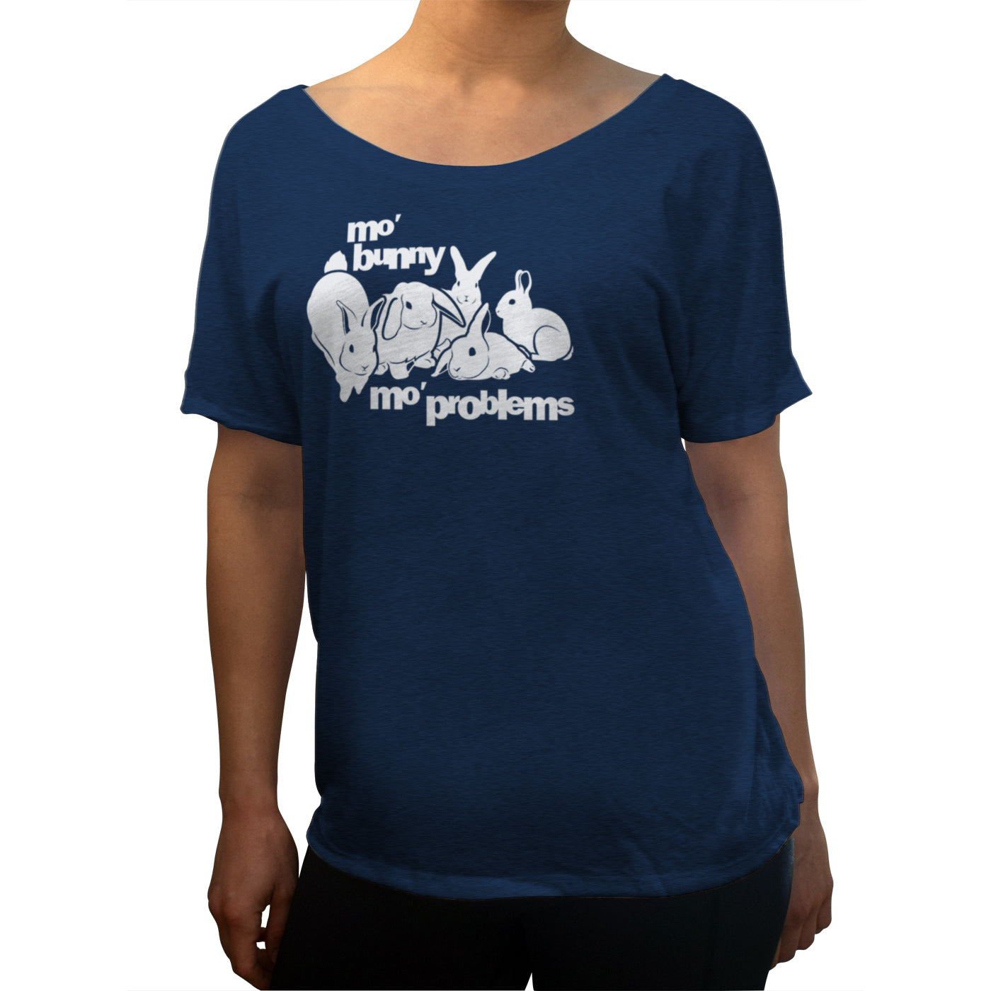 Women’S Mo Bunny Mo Problems Scoop Neck T-Shirt