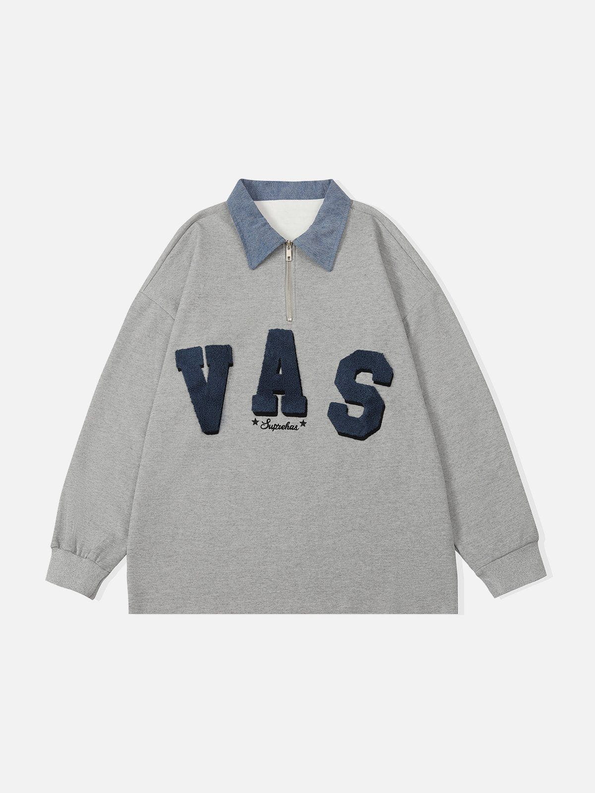 Talishko™ – “Vas” Half Zip Polo Collar Sweatshirt