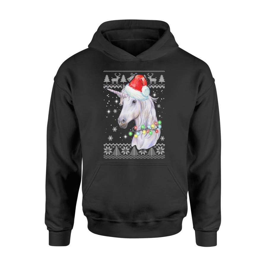 Unicorn Ugly Christmas Funny Christmas Pajama Xmas Gifts Premium T-Shirt – Standard Hoodie