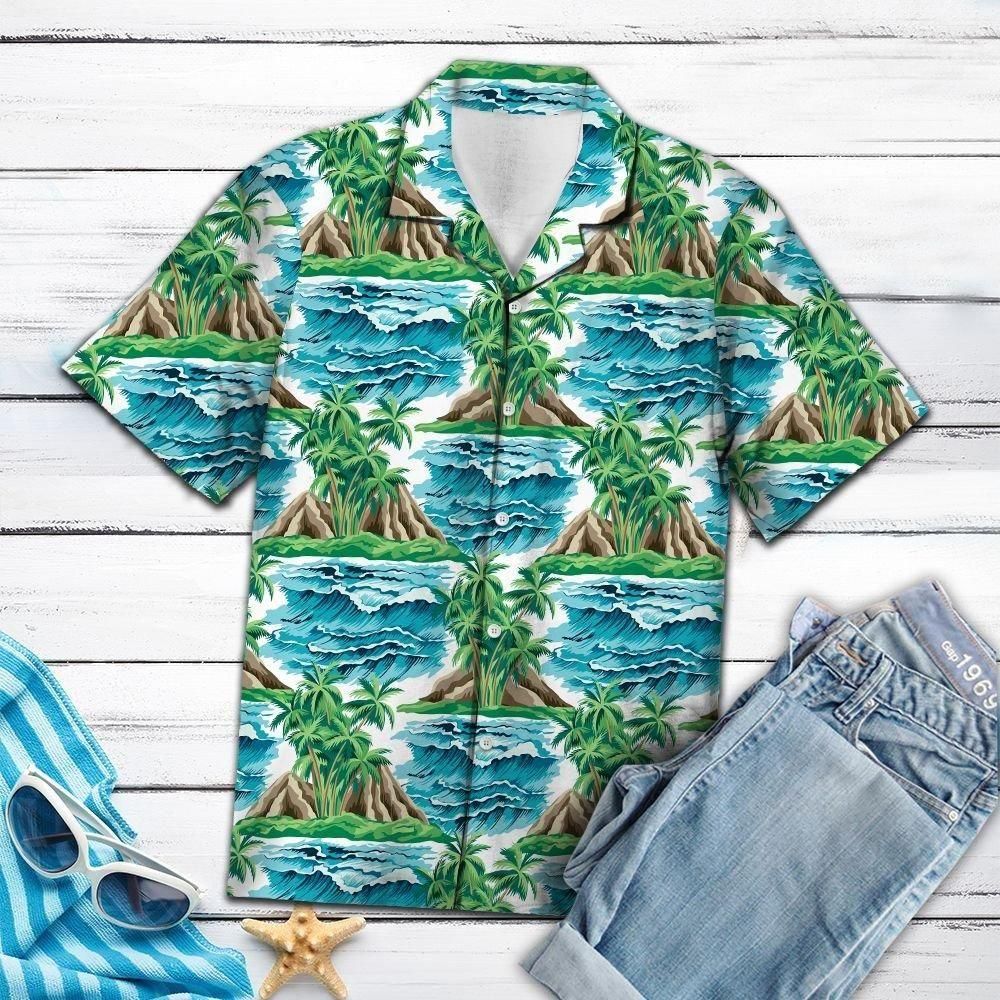 Coconut Isl Aloha Hawaii Shirt Colorful Short Sleeve Summer Beach Casual For Men And Women Ha89666