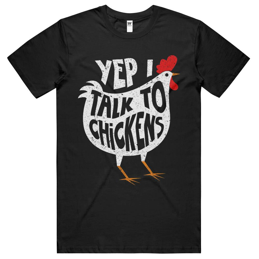 Yep I Talk To Chickens Shirt Cute Chicken Buffs Tee Gift T Shirts