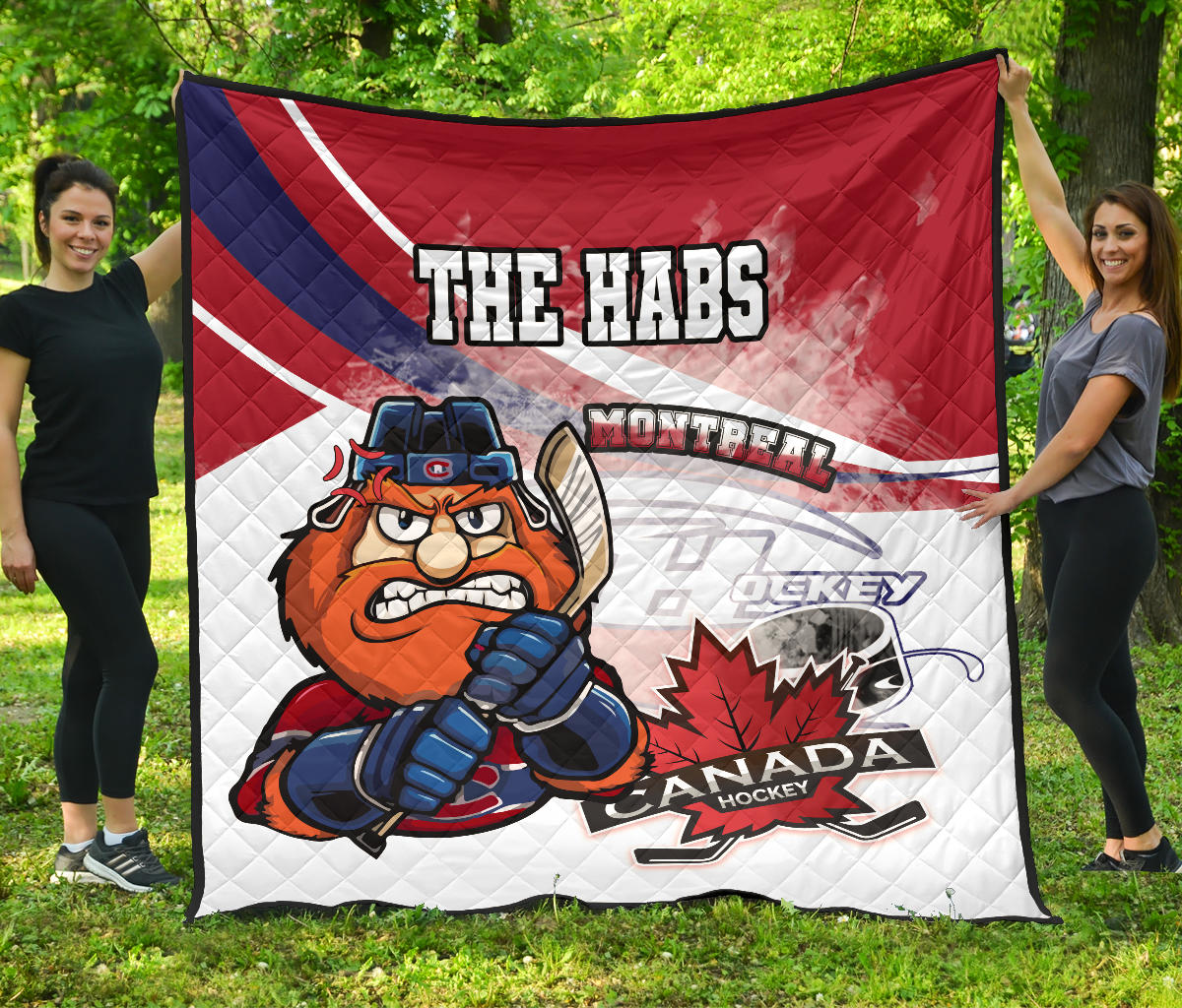 Montreal Canadiens Premium Quilt – Mascot Angry Style A21