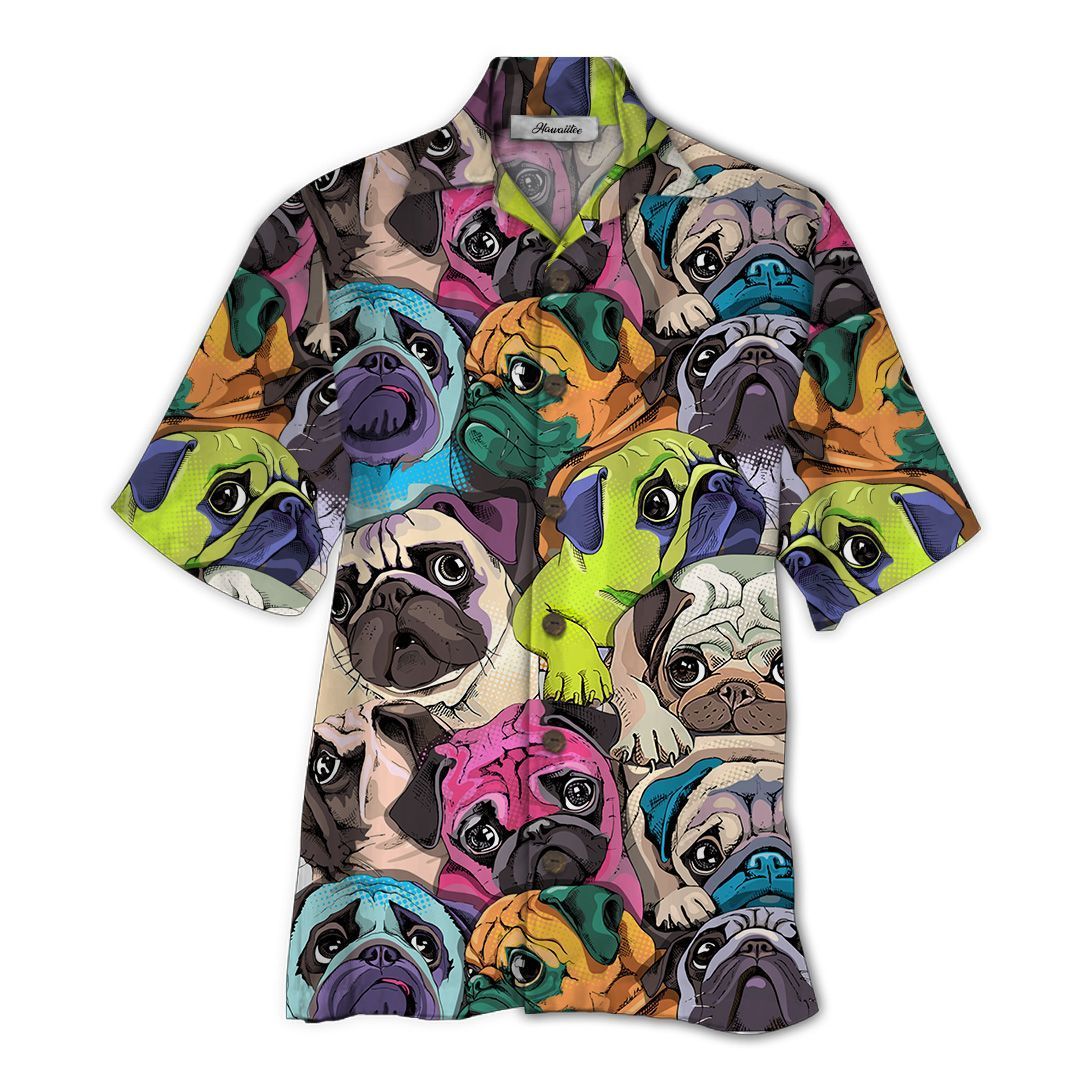 Pugs Colorful High Quality Unisex Hawaii Shirt For Men And Women Ha21902