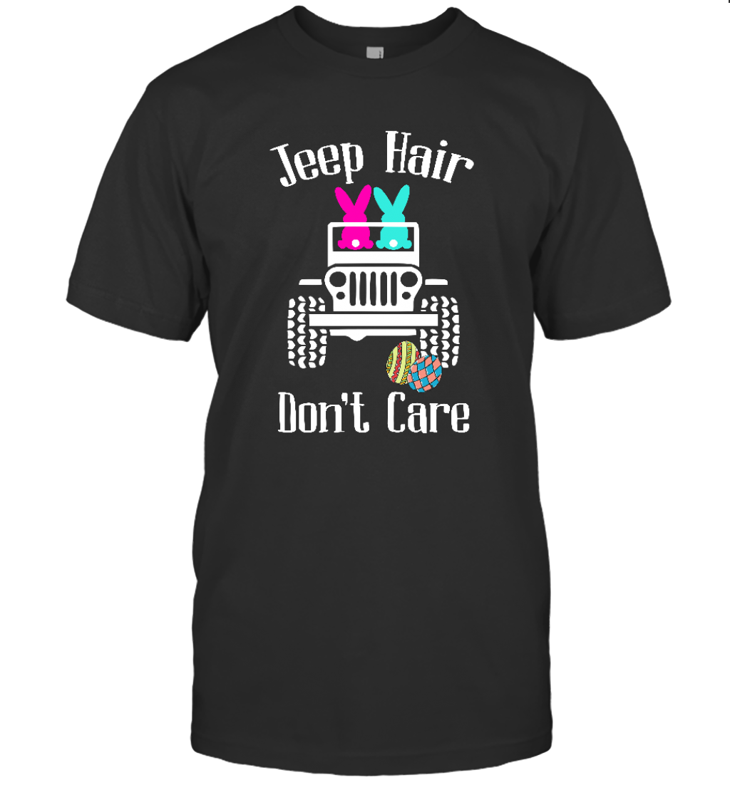 Jeep Hair Don’T Care Easter Bunny Funny Shirt Easter Eggs Shirt, Happy Easter Day Graphic Tees