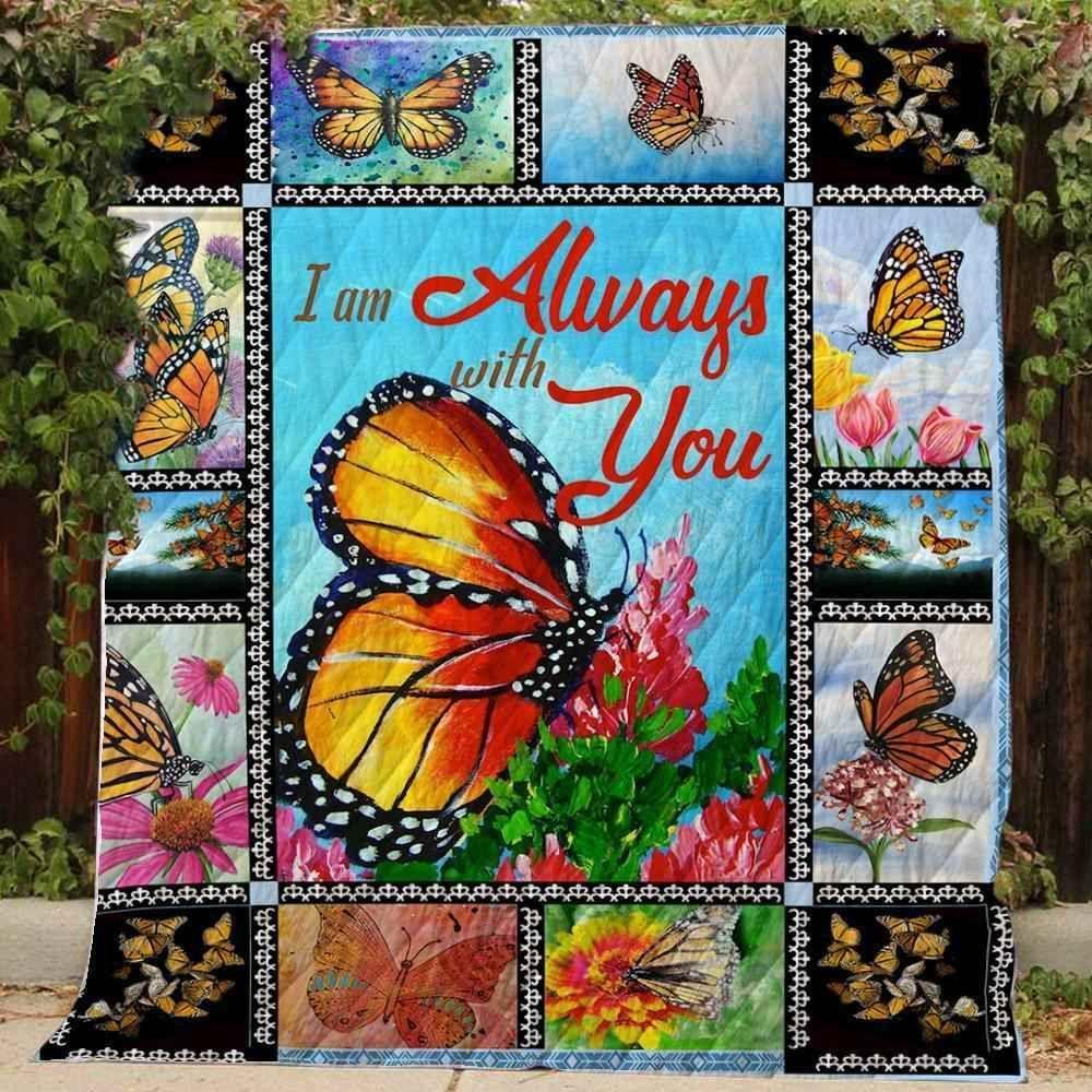 Butterfly I Am Always With You Blanket Th0509 Quilt