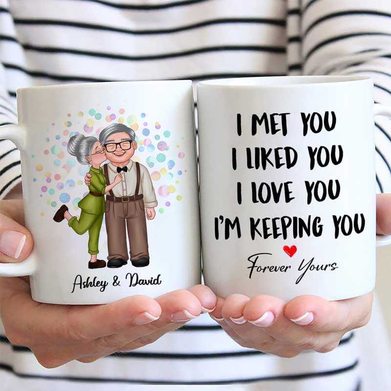 I Met You Happy Couple Gift Personalized Mug