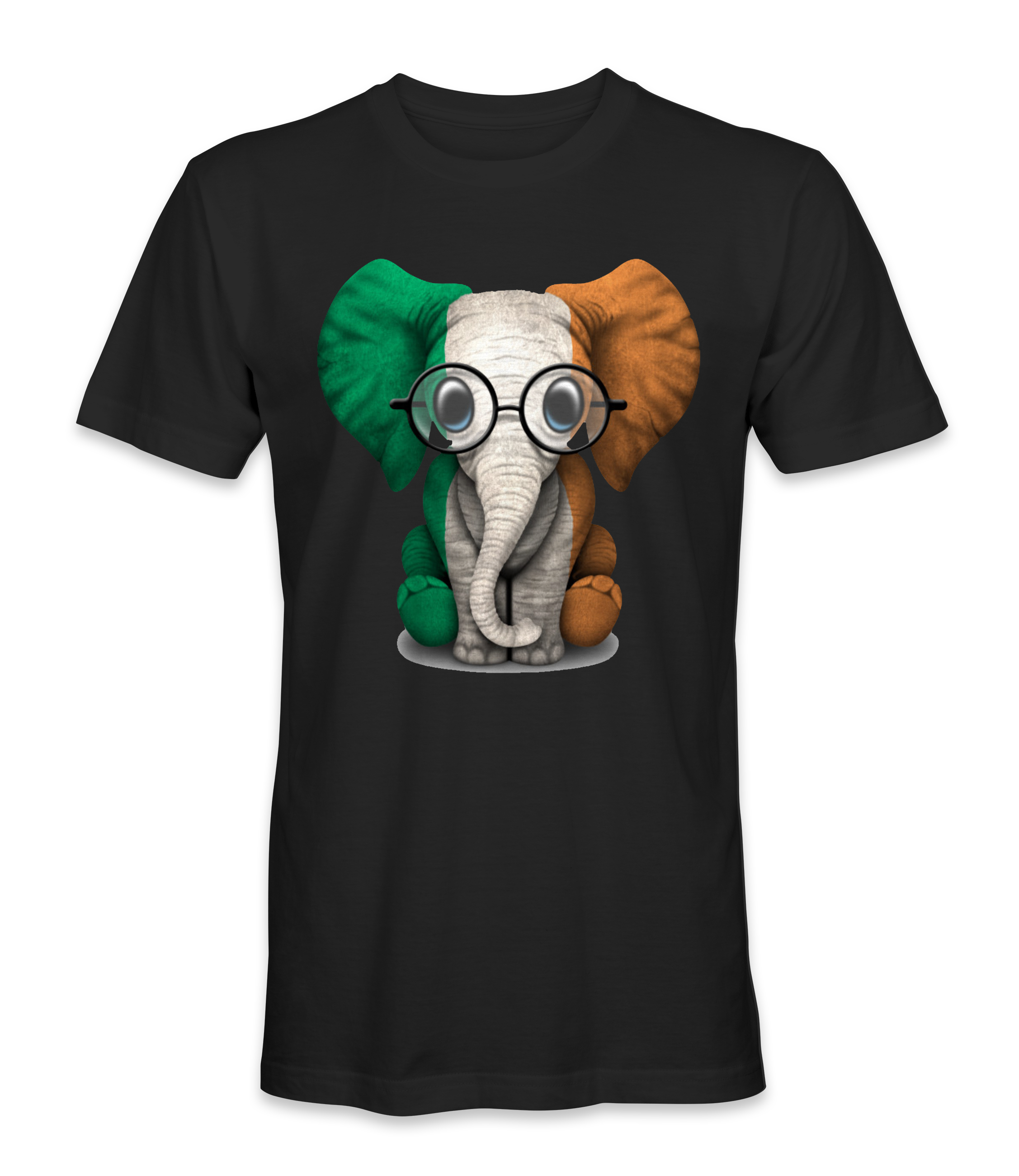 Ireland Country Flag On An Elephant T-Shirt