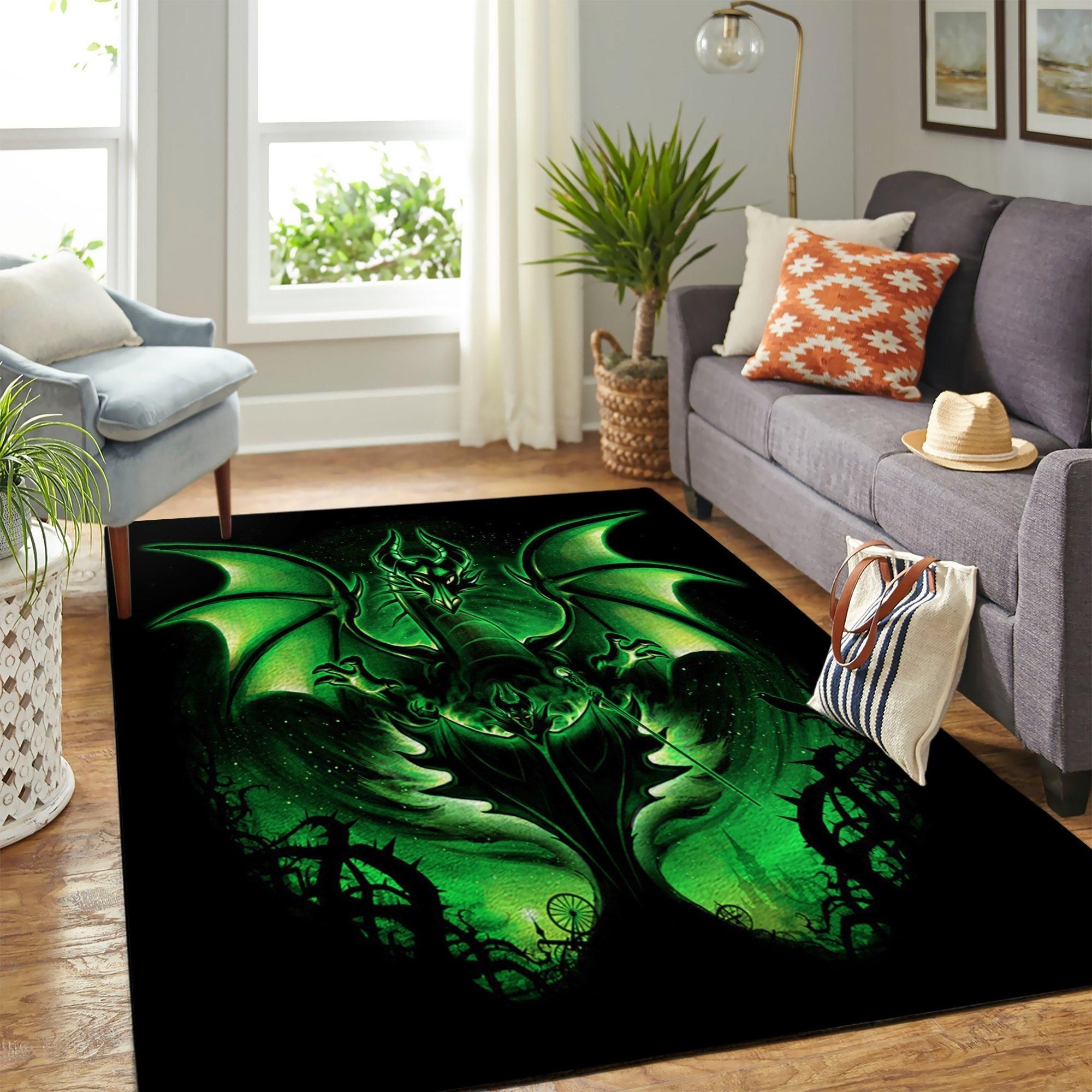 Maleficent Area Rug Geeky Carpet – home decor – Bedroom Living Room decor