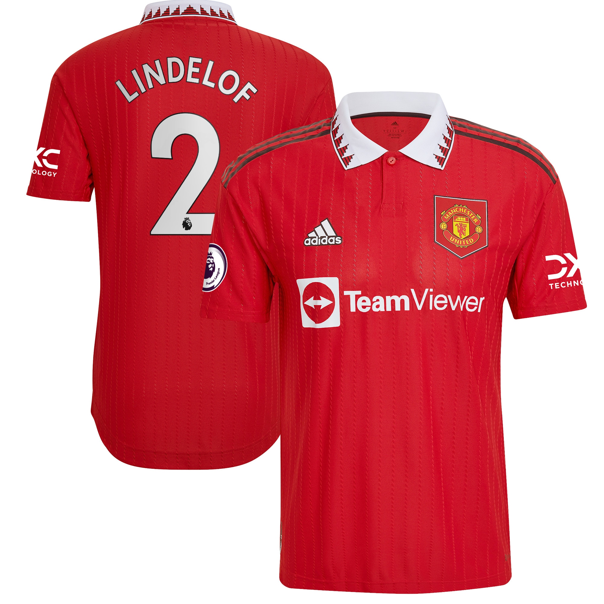 Victor Lindelof Manchester United 2022/23 Home Authentic Player Jersey – Red