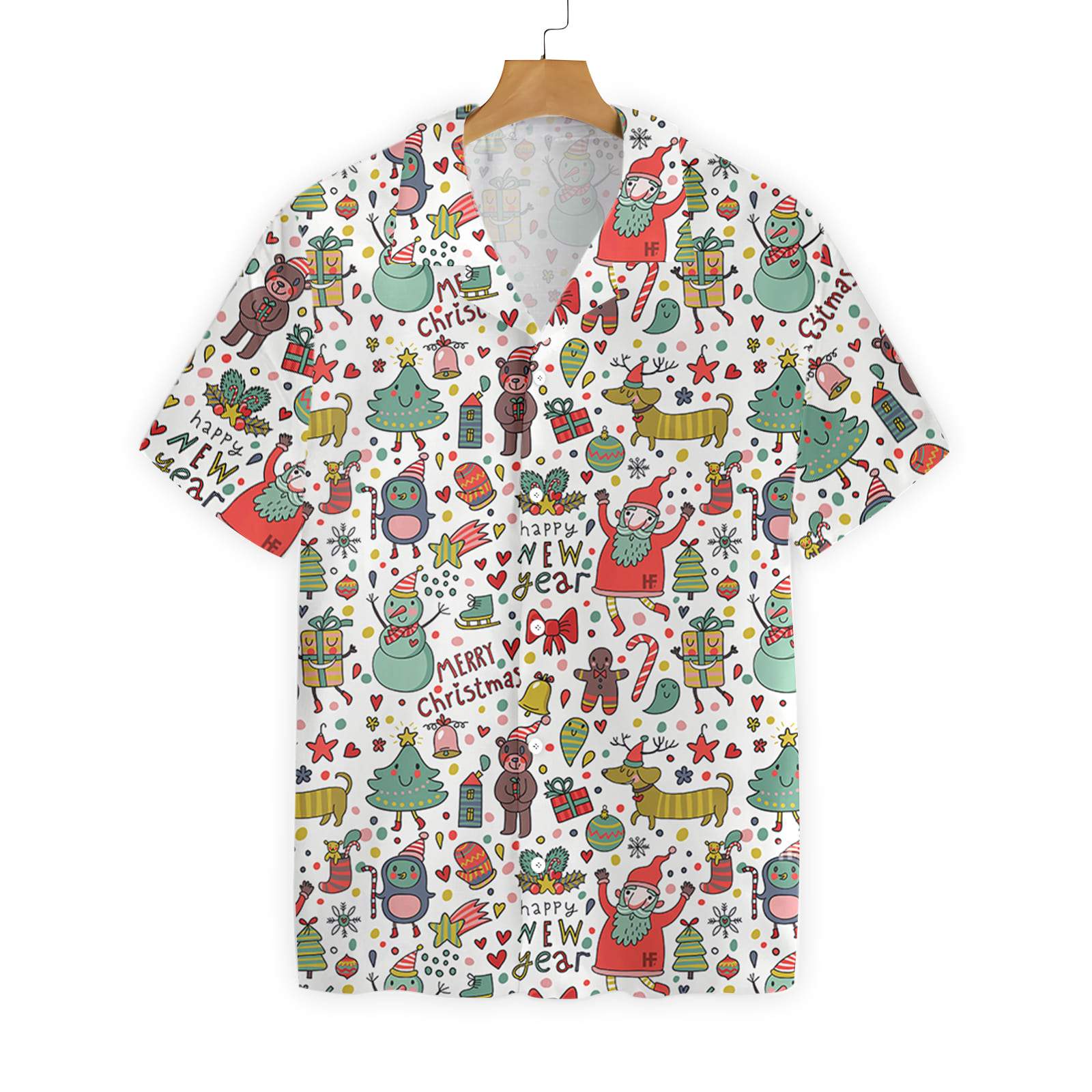 Merry Christmas Pattern 2 2610 Hawaii Shirt Ha94745