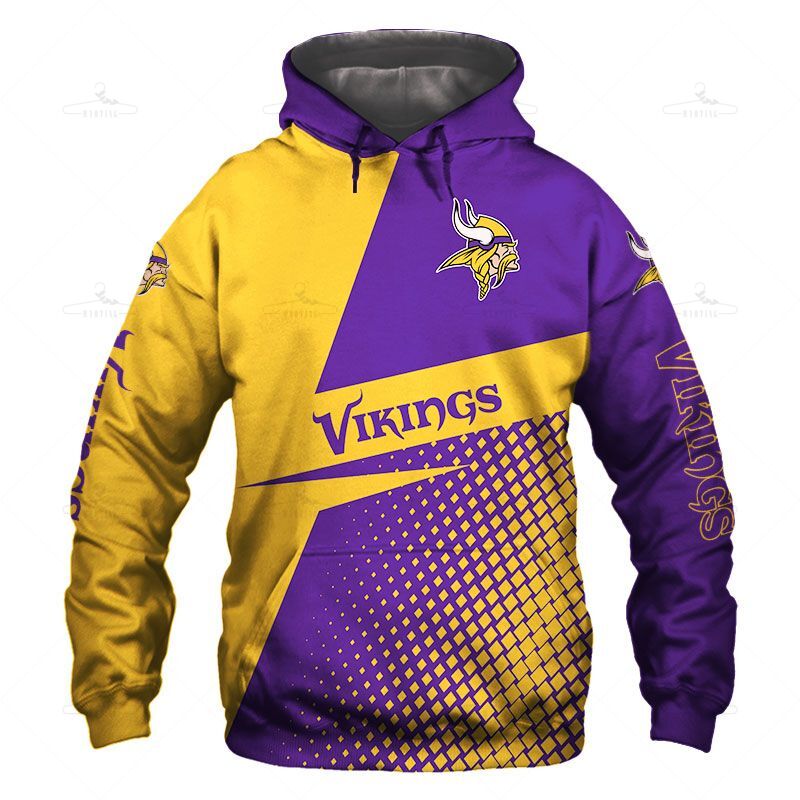 Minnesota Vikings Hoodie Long Sleeve Sweatshirt