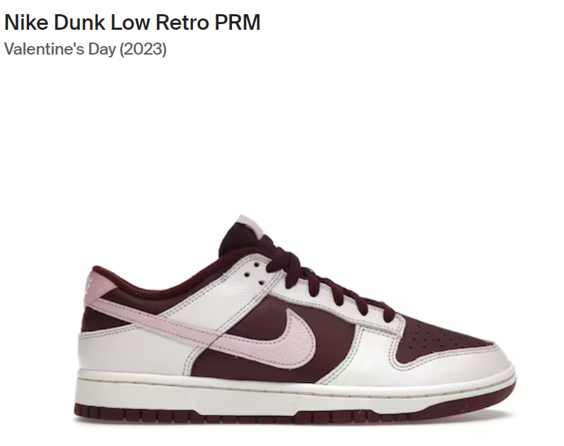 Nike Dunk Low Retro PRM Valentine’s Day 2023 602288