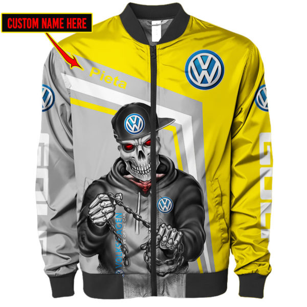 Custom Name Bomber Jacket Volkswagen, Volkswagen 3D Spring Autumn, Mens Casual Jacket Sg27