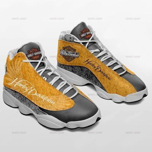 Harley Davidson Custom Shoes Air Jordan 13 Sneakers For Mens Womens