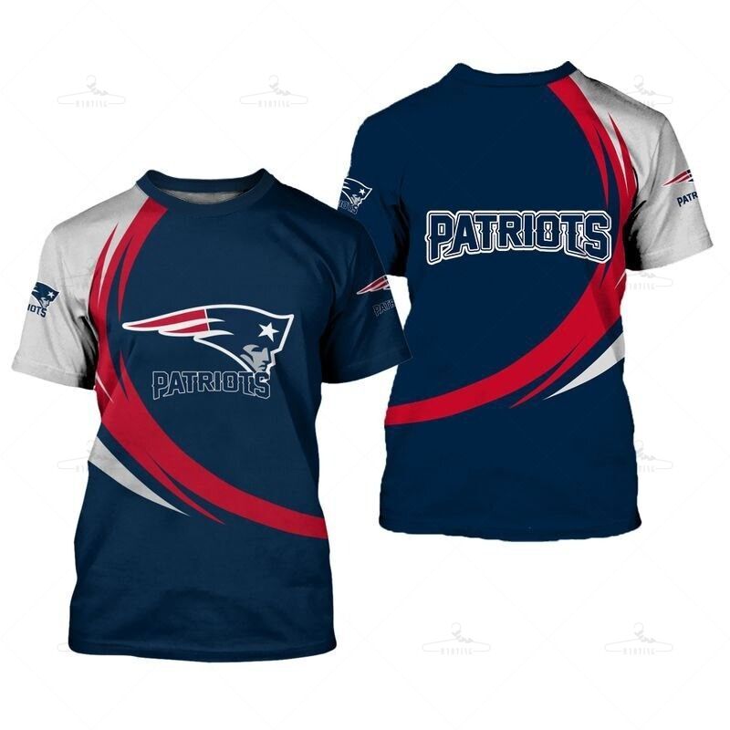 New England Patriots T-Shirt Curve Style Gift For Men