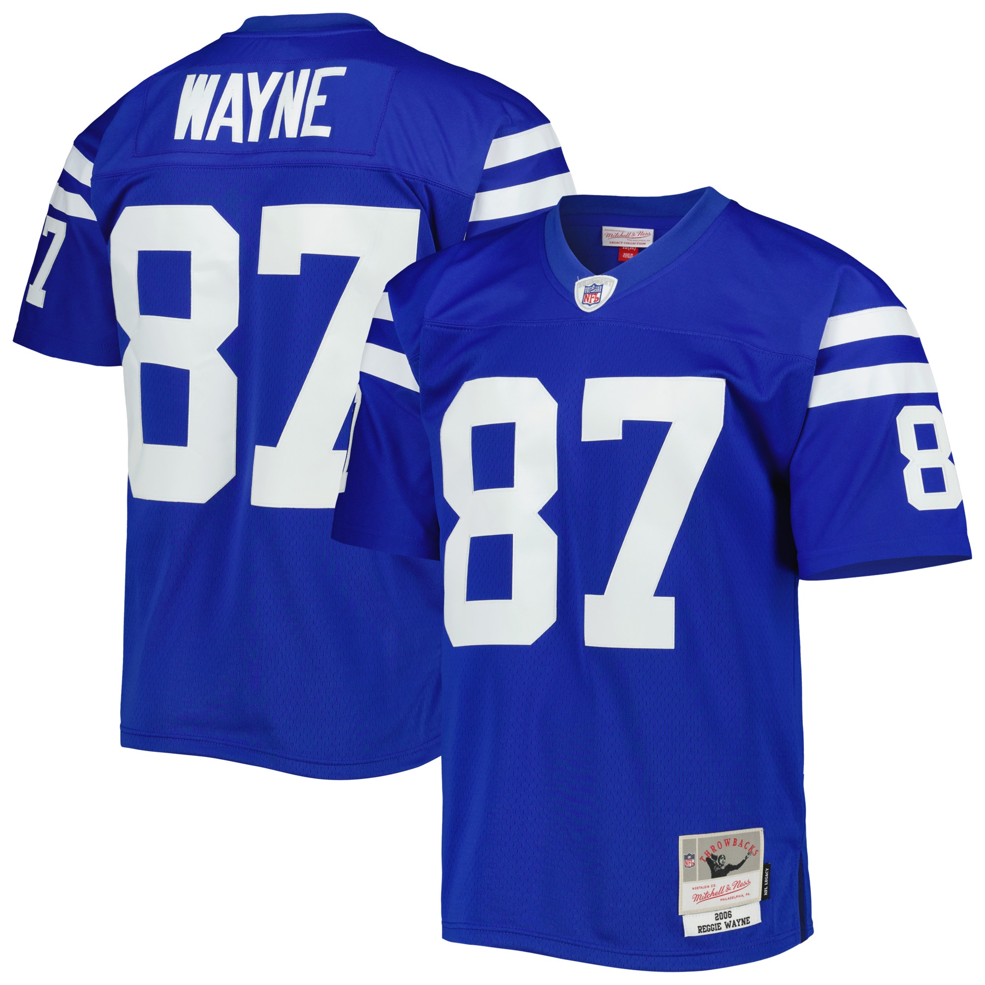 Reggie Wayne Indianapolis Colts Mitchell & Ness Legacy Replica Jersey – Royal