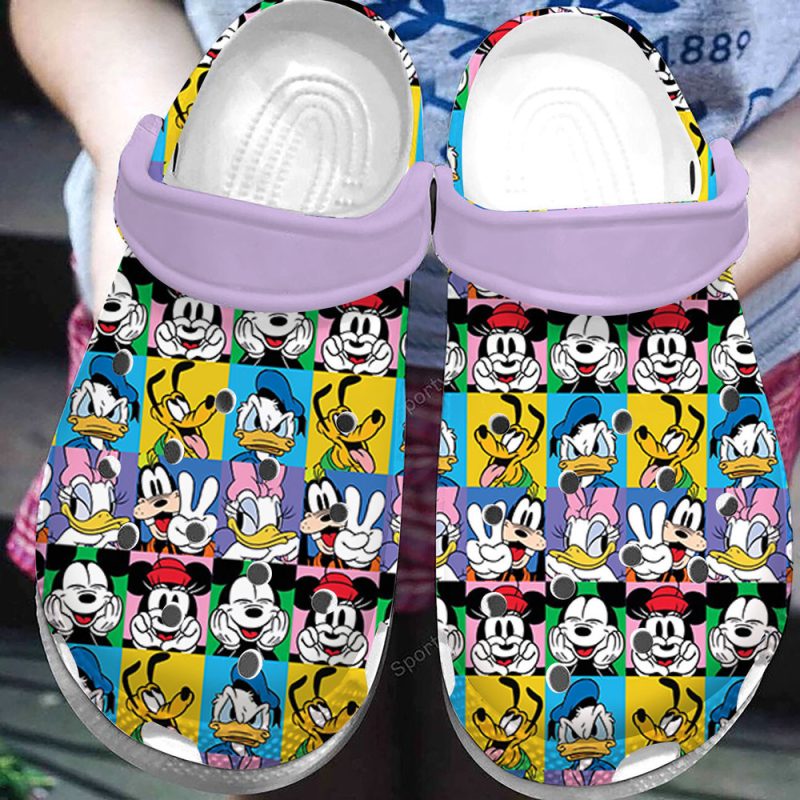 Cool Mickey Mouse Character Clogs Shoes