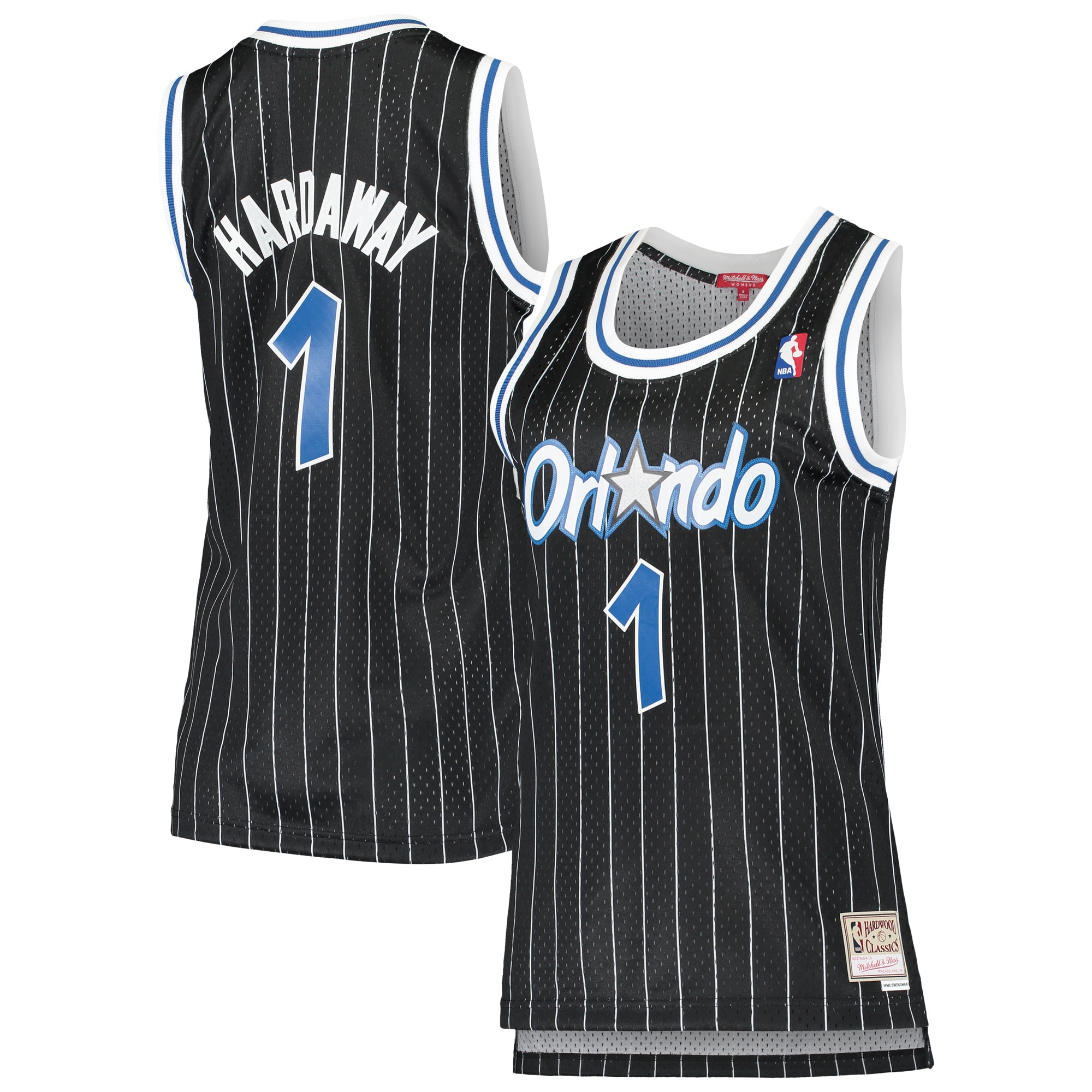 Women's Mitchell & Ness Penny Hardaway Black Orlando Magic 1994-95 Hardwood Classics Swingman Jersey