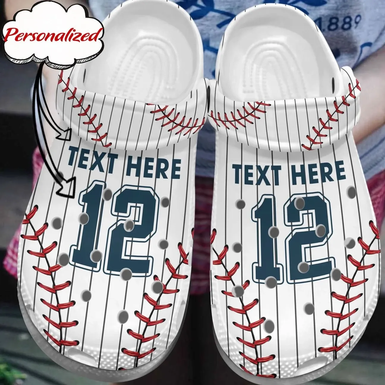 Baseball Personalized Clog Custom Crocss Comfortablefashion Style Comfortable For Women Men Kid Print 3D Uniform