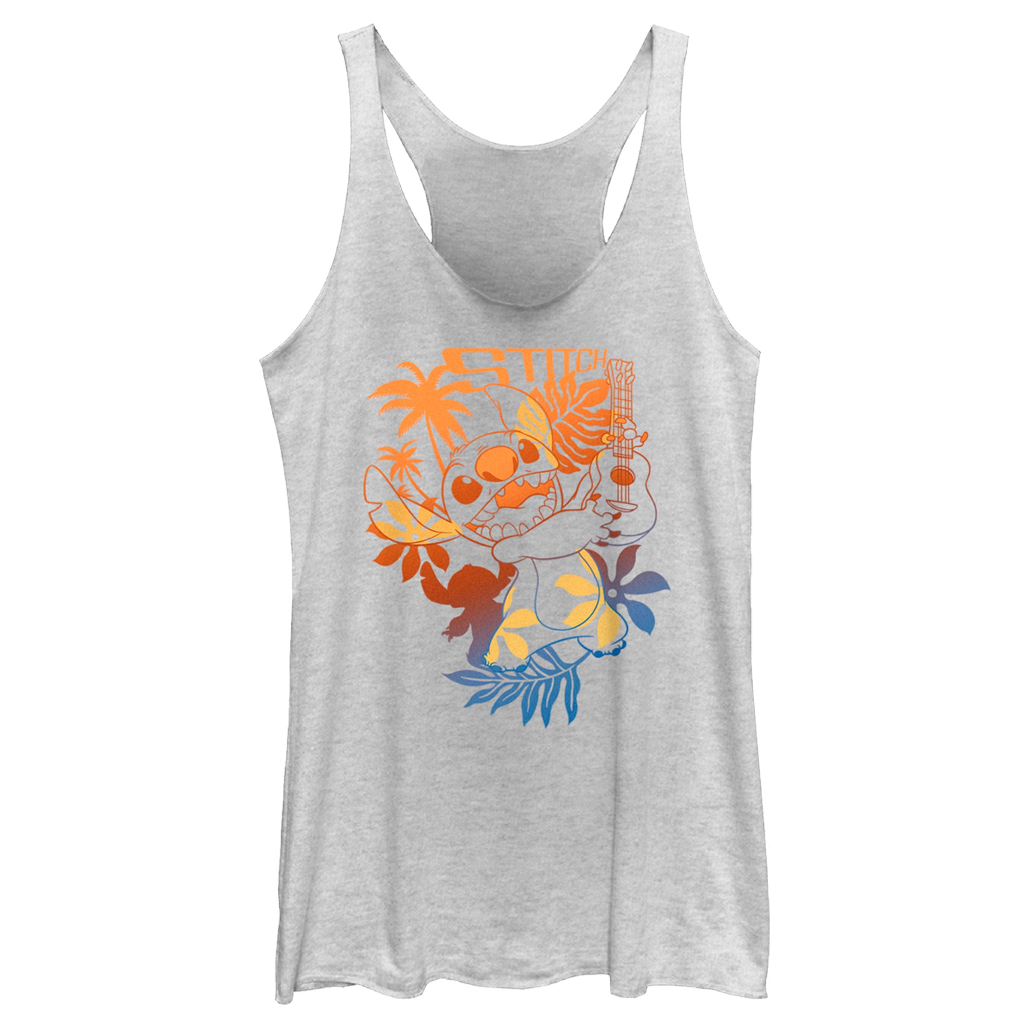 Women’S Lilo & Stitch Tropical Ukulele Racerback Tank Top