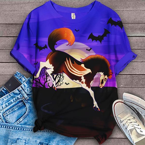 341DDTANM-Halloween Horse Tee All-Over T-Shirt