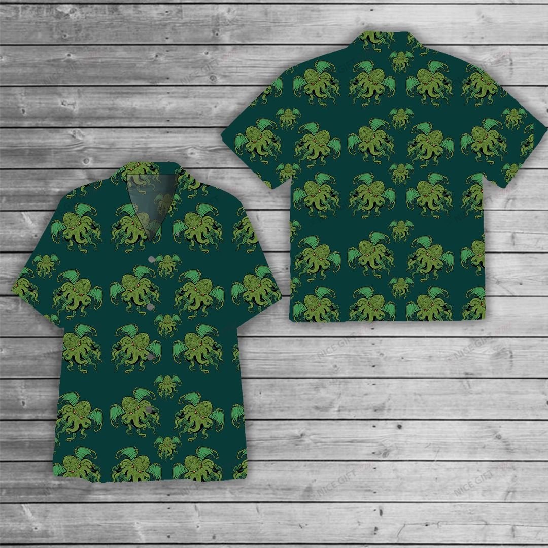 Cthulhu Pattern Hawaii Shirt For Men Women Adult Ha67694