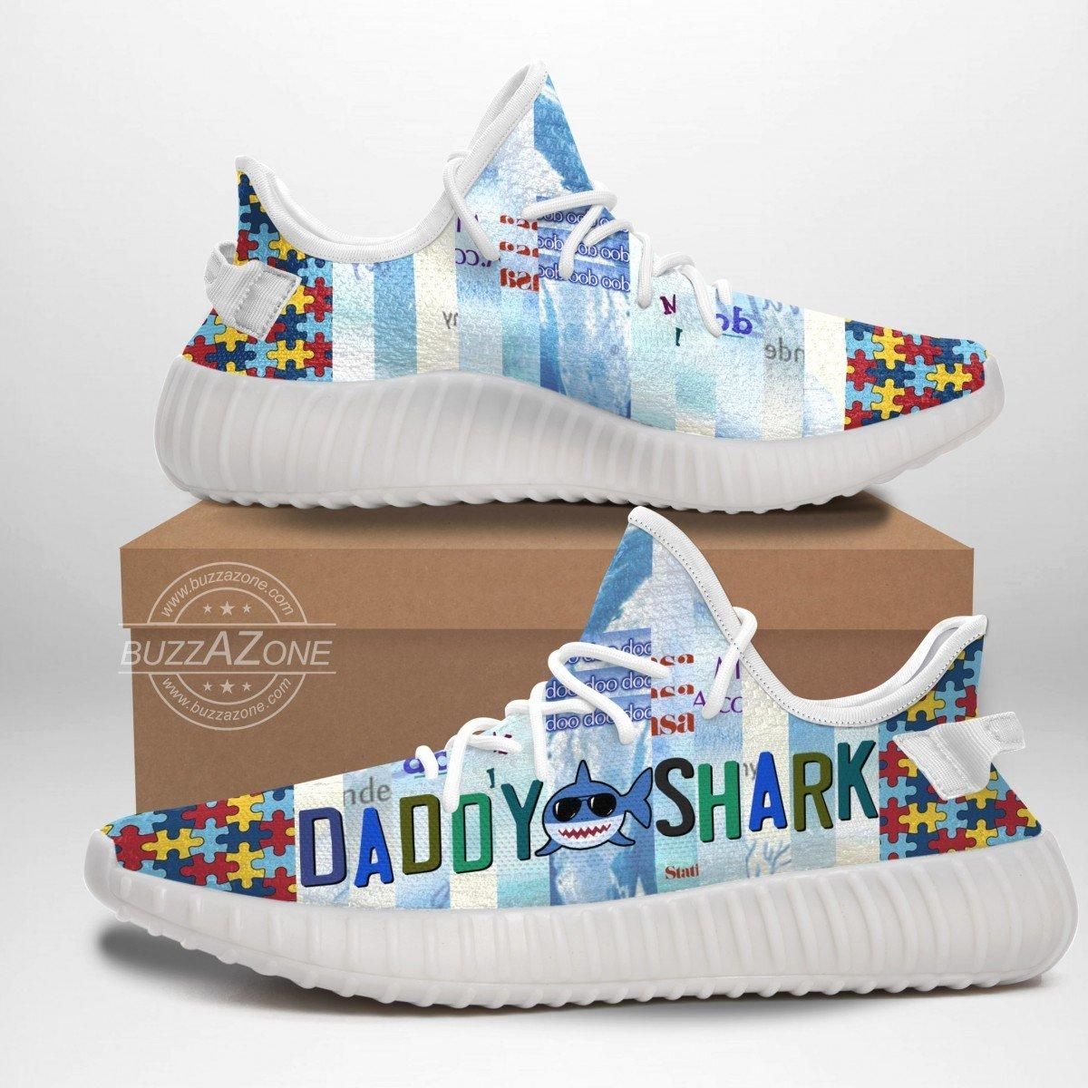 Autism Daddy Shark Doo Doo Doo Yeezy Cc Custom Shoes