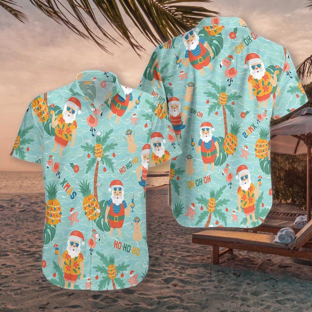 Santa Christmas Hawaii Shirt Unisex Adult Ha85332