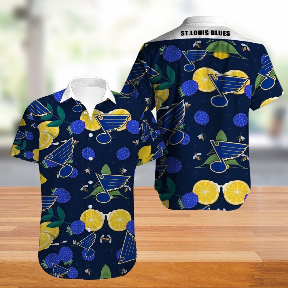 Louis Blues Hawaii Shirt Tropical Flowers Summer For Fans Ha84999