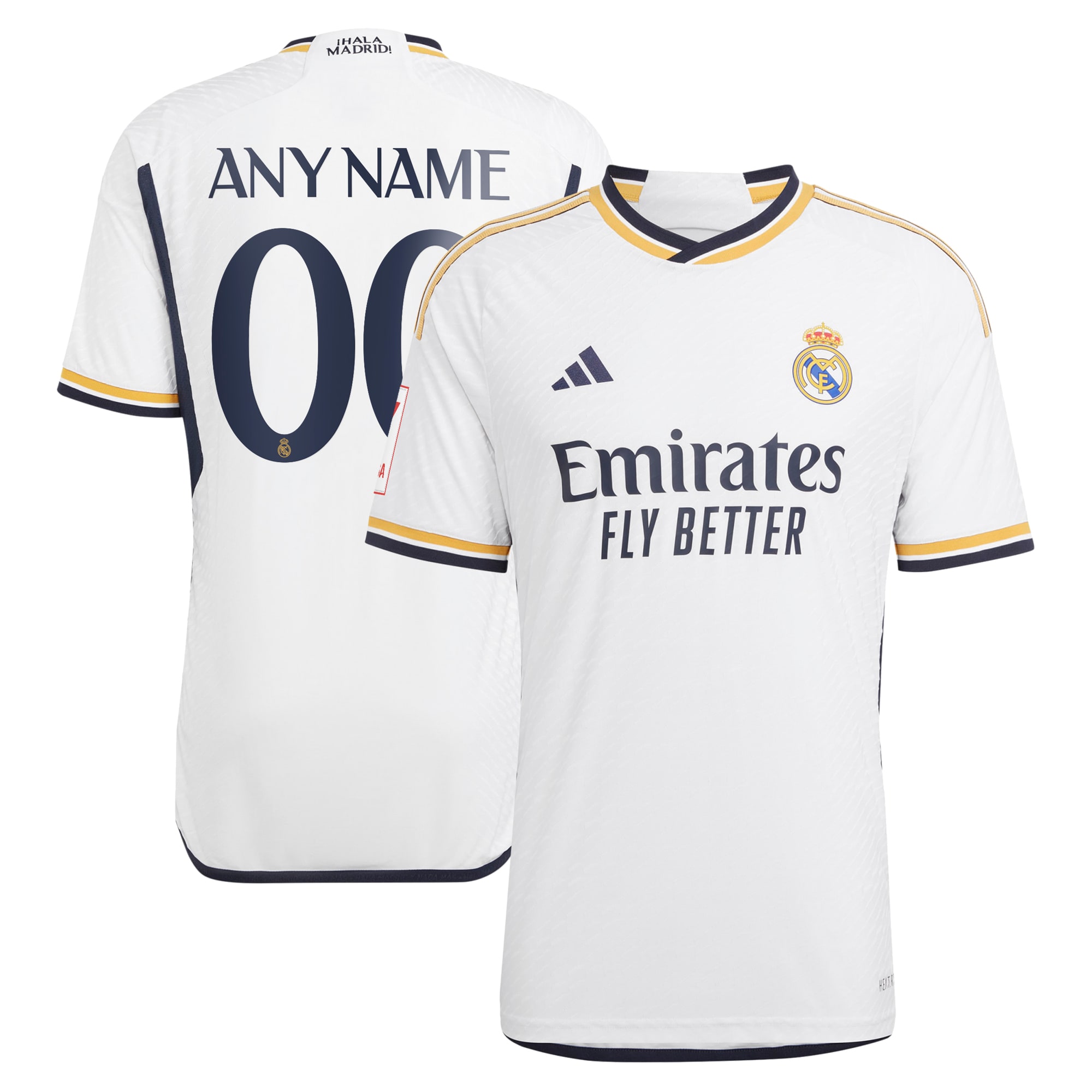 Real Madrid 2023/24 Home Authentic Custom Jersey – White