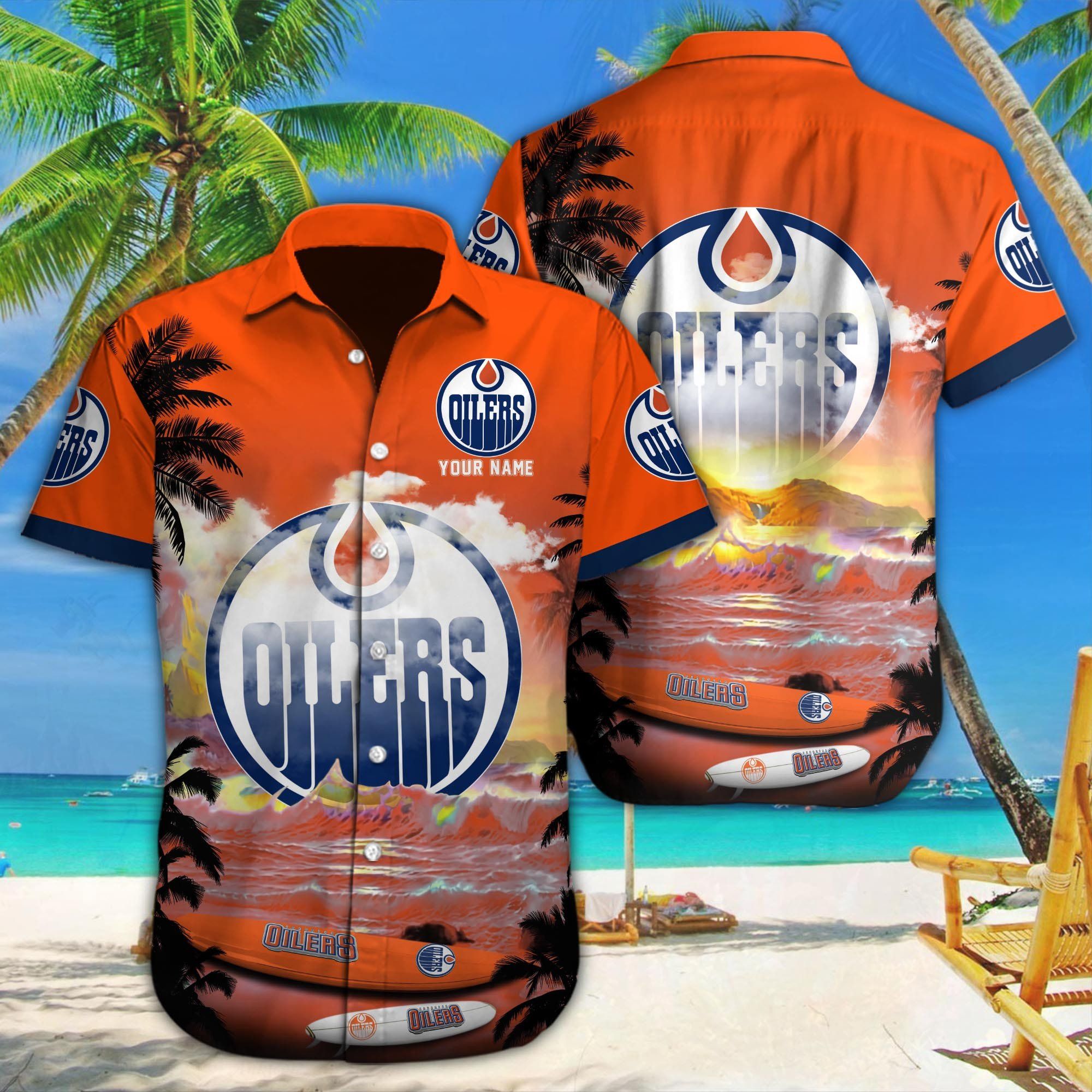 Embrace Edmonton Oilers Spirit In Hawaiian Custom Shirt