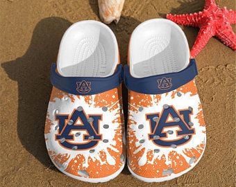 Auburn Tigers Crocs Crocband Clog Comfortable Water Shoes