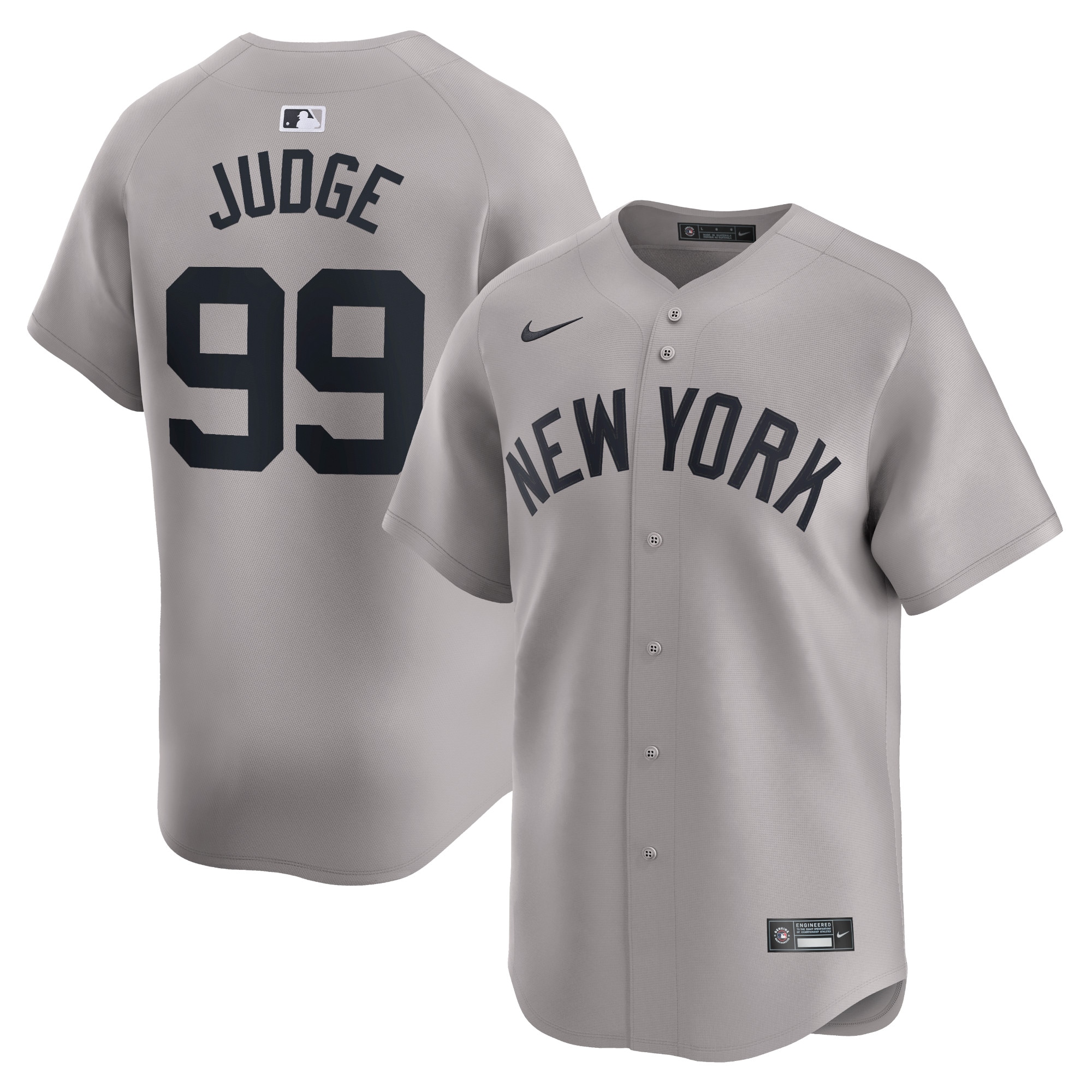 Aaron Judge New York Yankees Away Limited Player Jersey – Gray