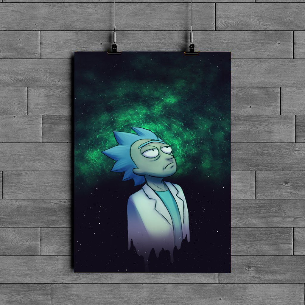 shrineheart rick and morty hurt poster - Poster Art Design