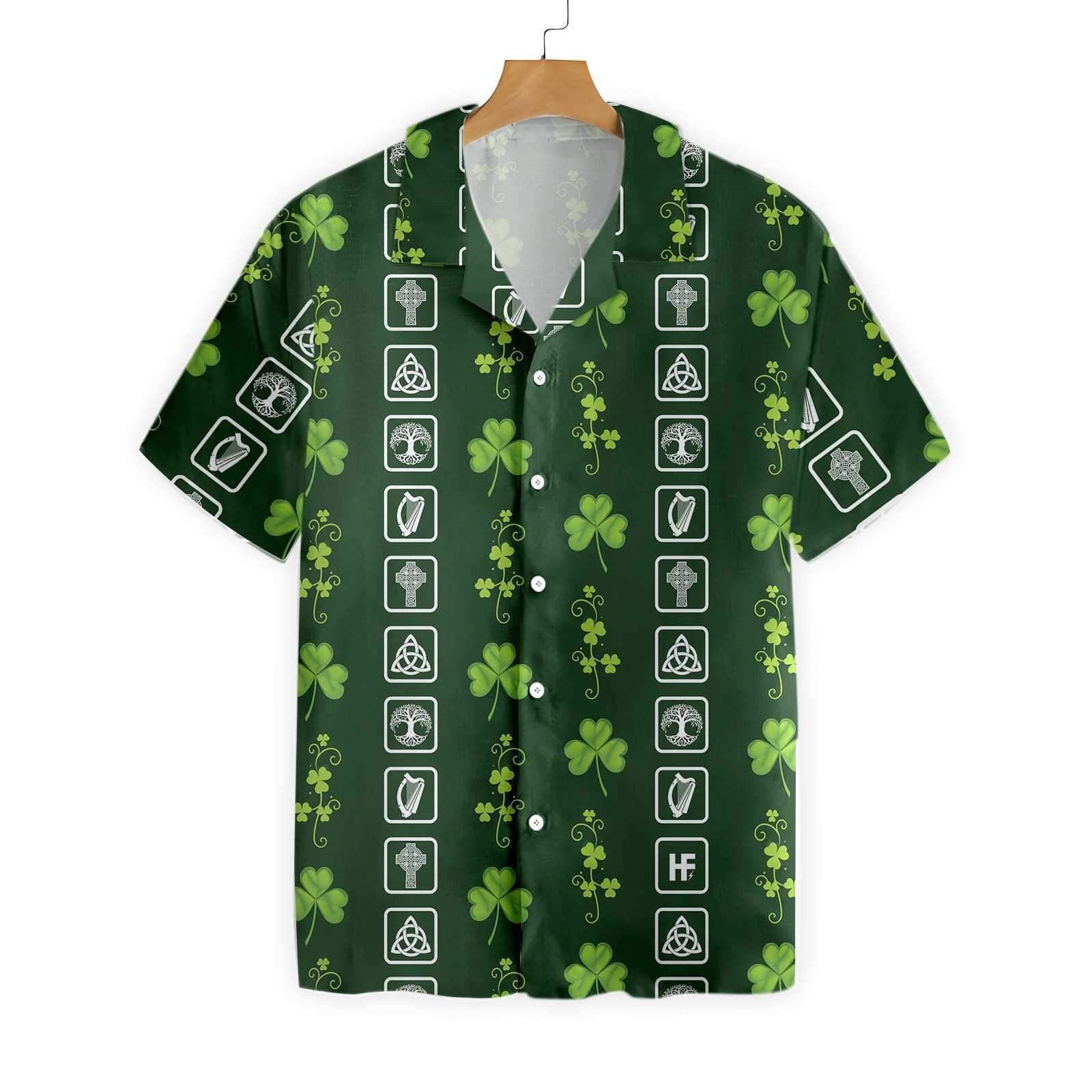 St Day Hawaiian Shirt Irish Symbol Aloha Ha11529