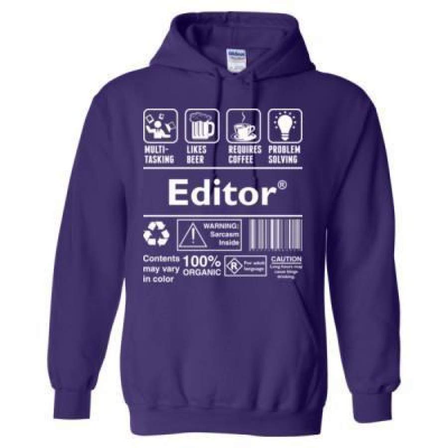 AGR Multitasking Likes Beer Requires Coffee Problem Solving Editor – Heavy Blend™ Hooded Sweatshirt