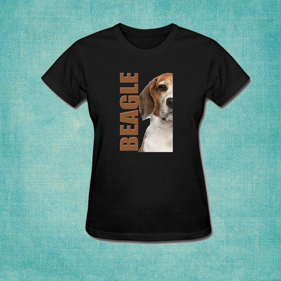 Womens Tee Shirts Beagle T-Shirt Girl Lovely Cute Casual Camistas Short Sleeve 100% Cotton Beagle T Shirt For Lady Top