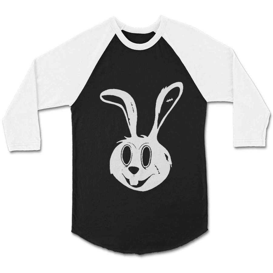 Bunny For Guys Rabbit Graphic Art Awesome CPY Unisex 3/4 Sleeve Baseball Tee T-Shirt