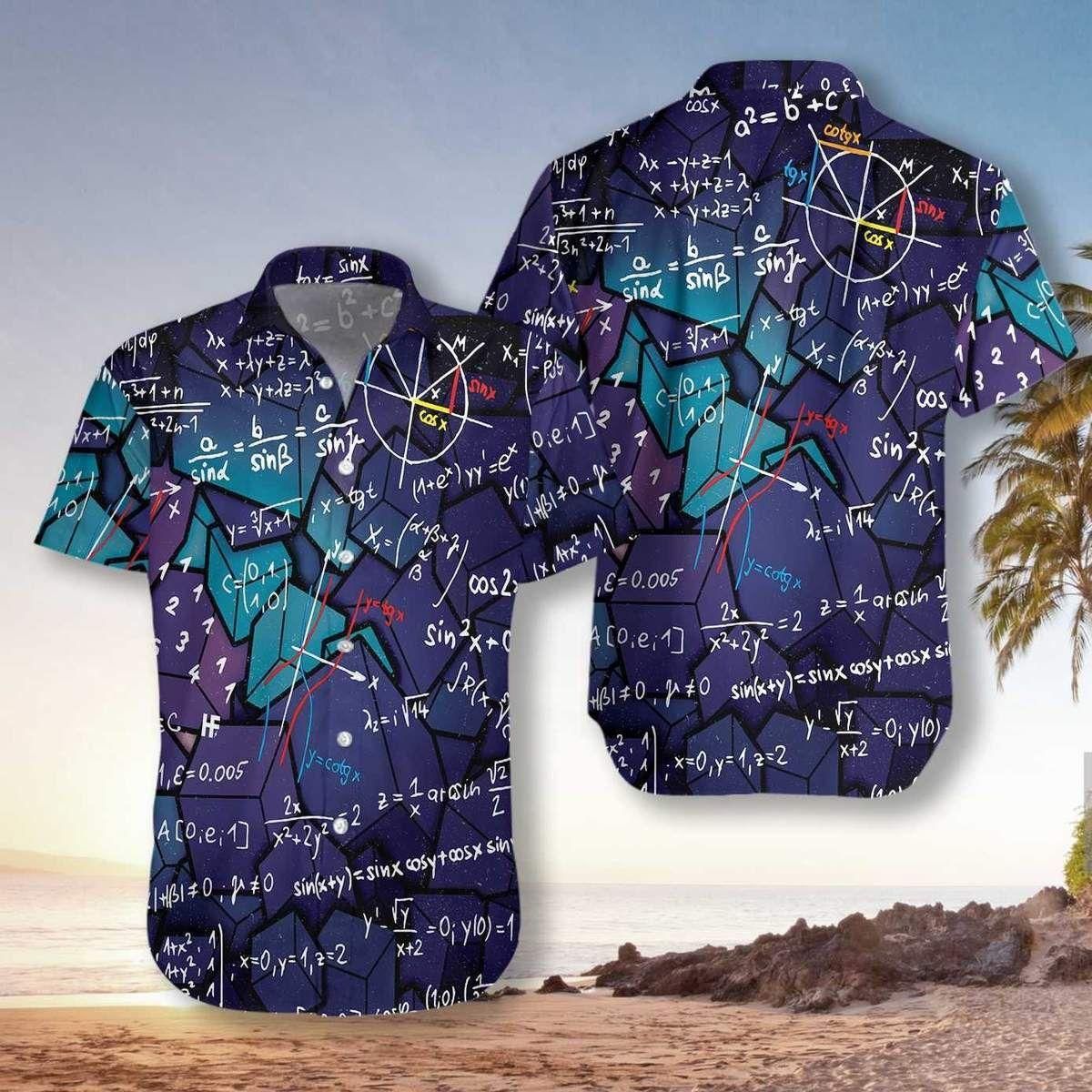 I Love Math Aloha Hawaii Shirt Colorful Short Sleeve Summer Beach Casual For Men And Women Ha23878