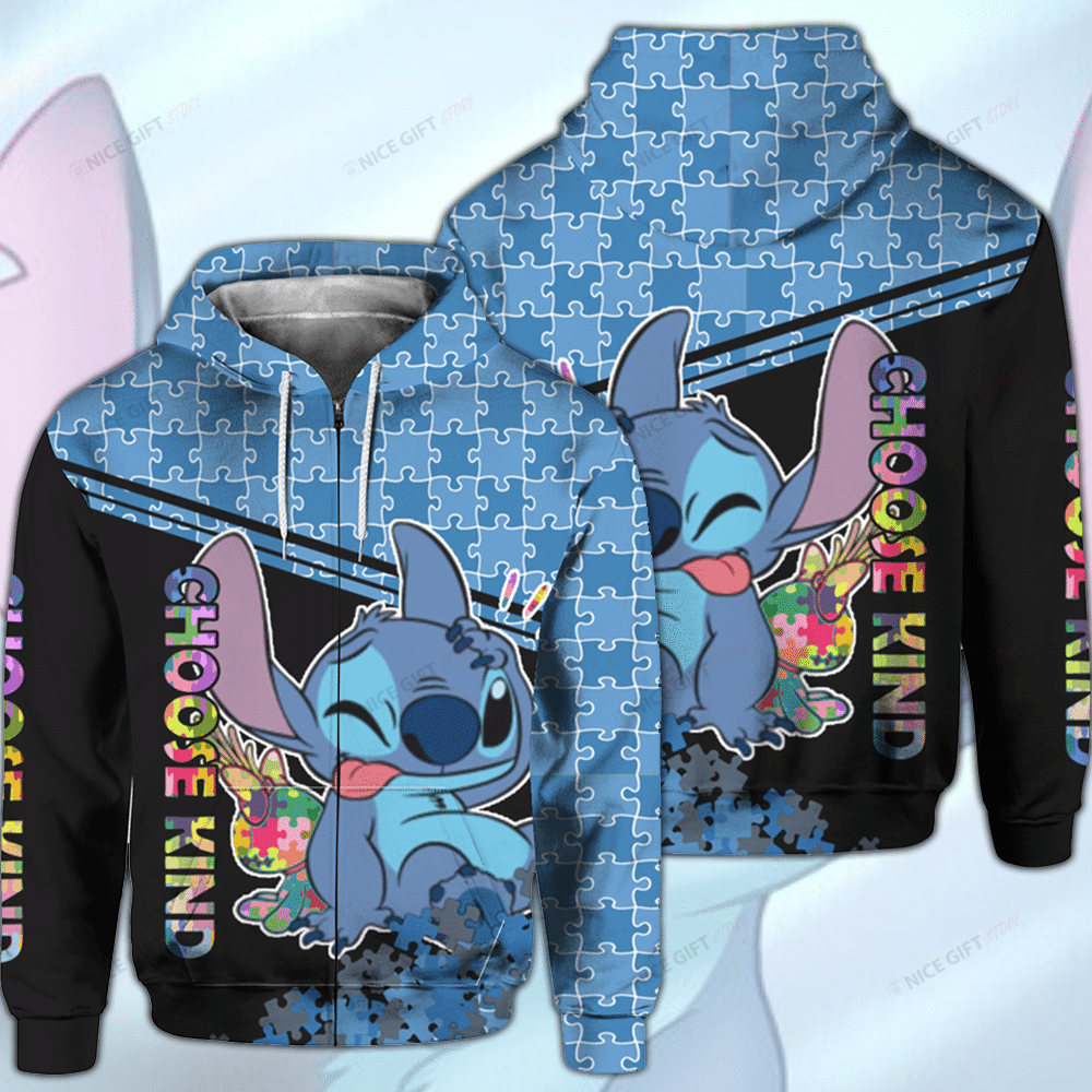 Choose Kind Zip Hoodie 3D 3Zh-J1L8