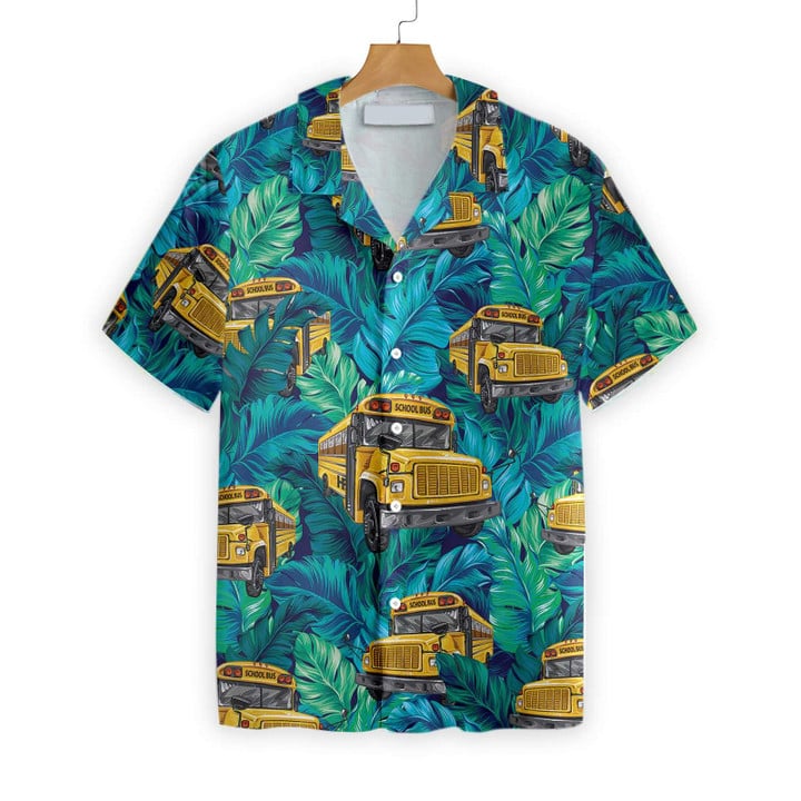 Bus Driver Hawaiian School Pattern Summer Gift For Grandpa Ha2118