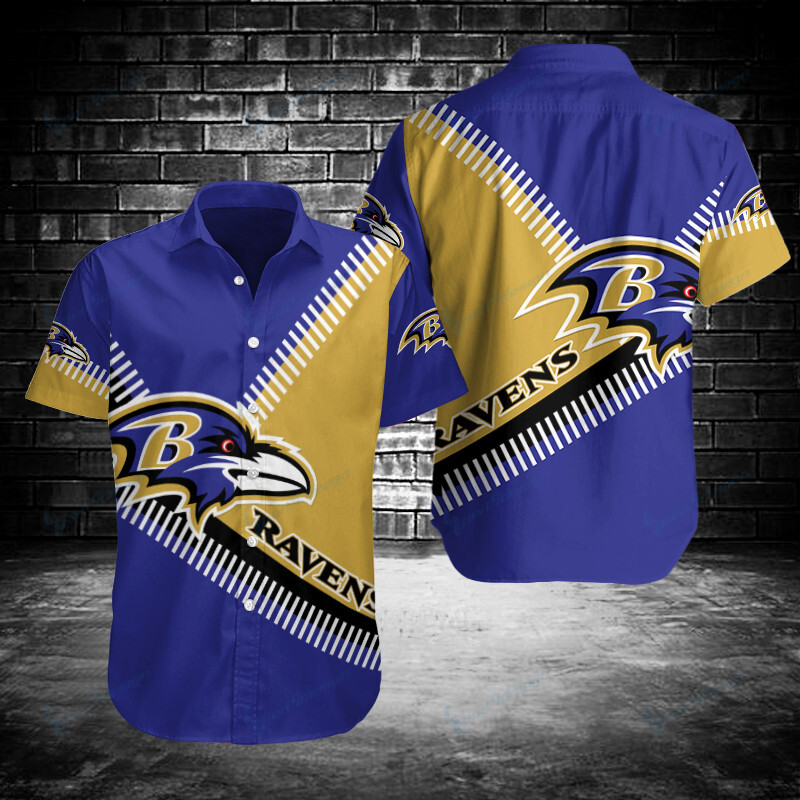 Baltimore Ravens Button Shirt Bg833