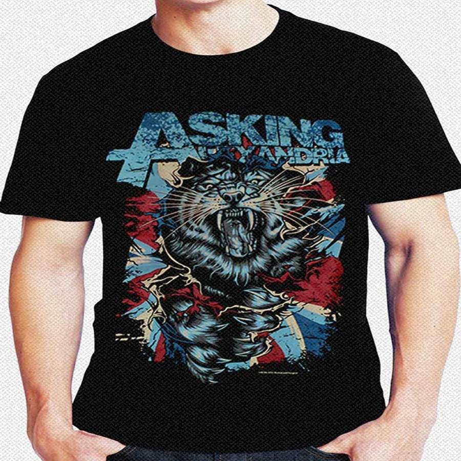 Custom Asking Alexandria Tiger Tee Shirt Men’S Punk T-Shirt