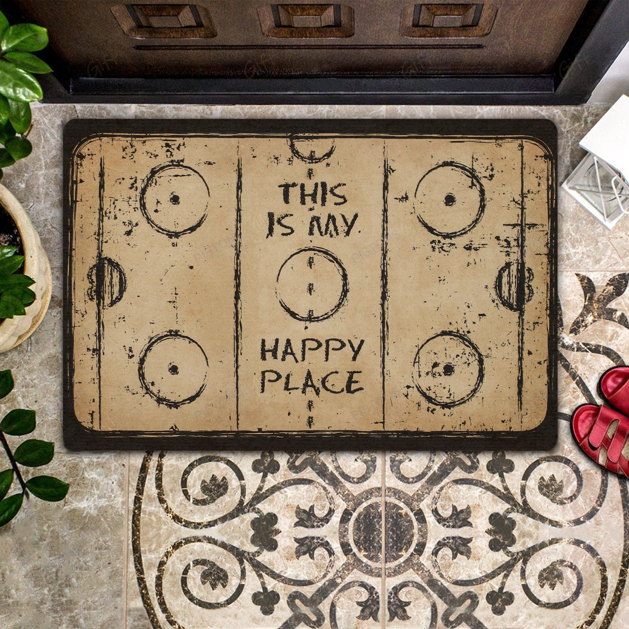 This Is My Happy Palace All Over Printing Doormat