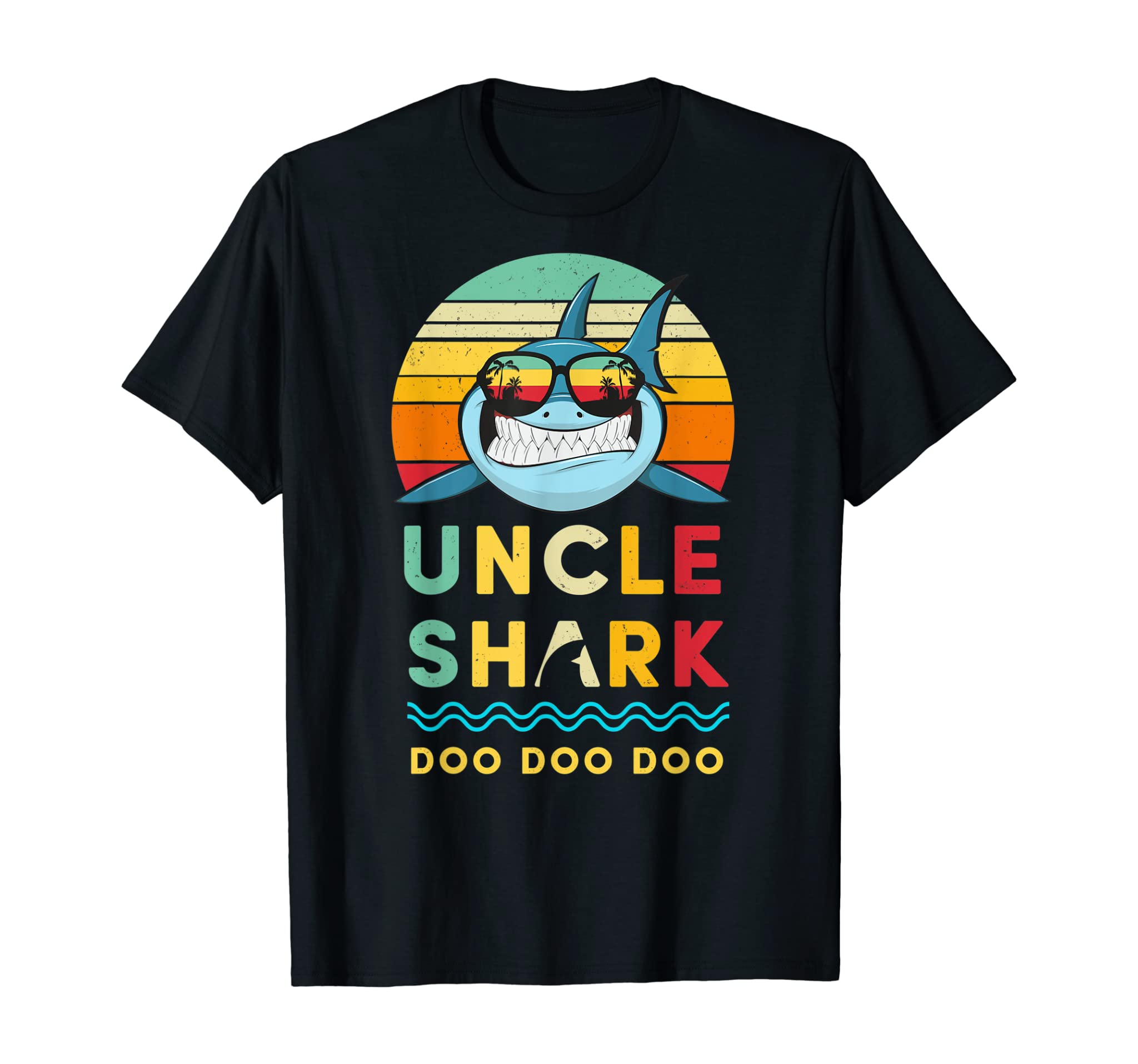 Mens Uncle Shark Shirt Gift For Uncle