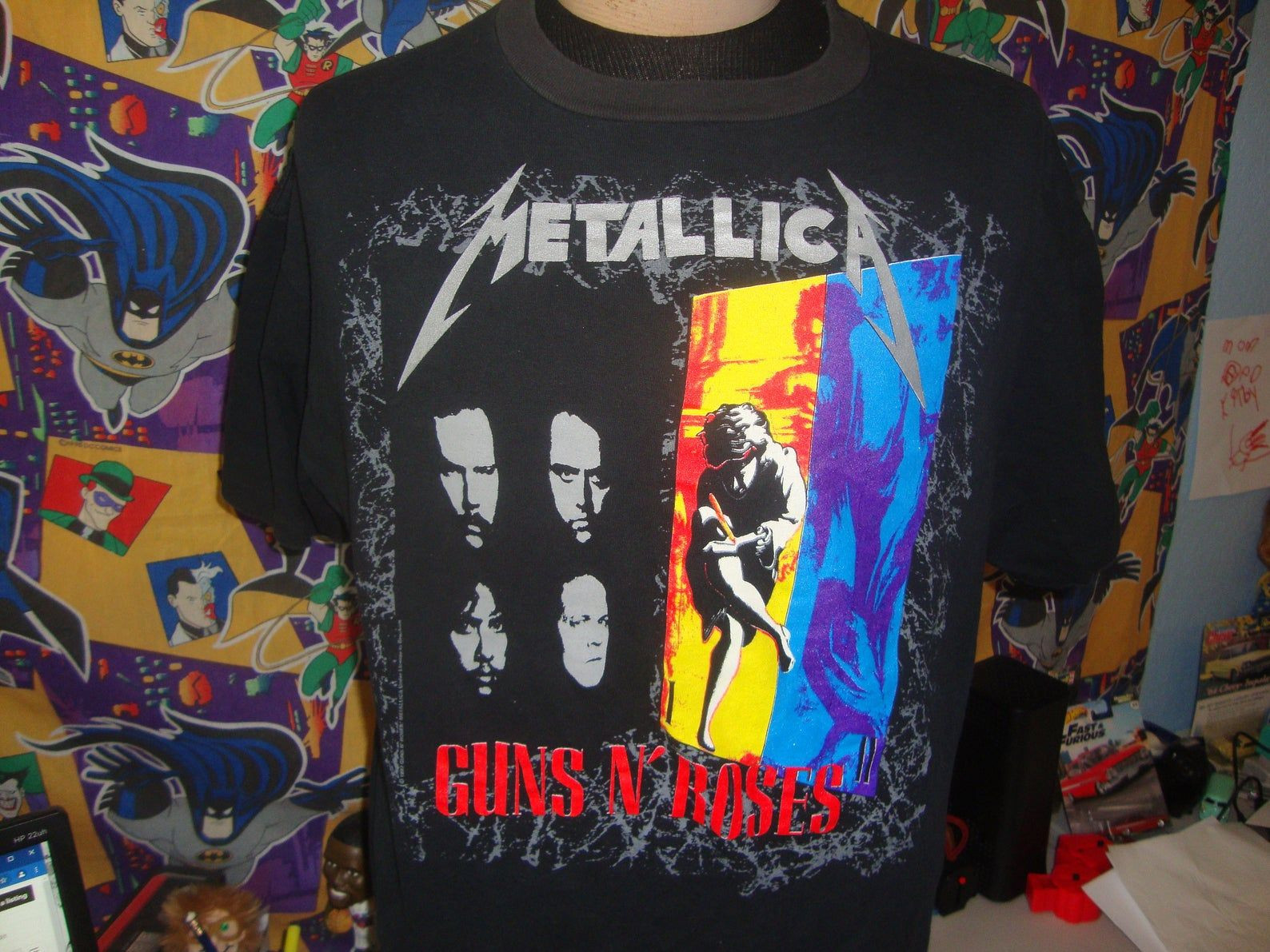 Vintage 90’S Metallica Guns N Roses Faith No More 1992 Concert Tour T Shirt