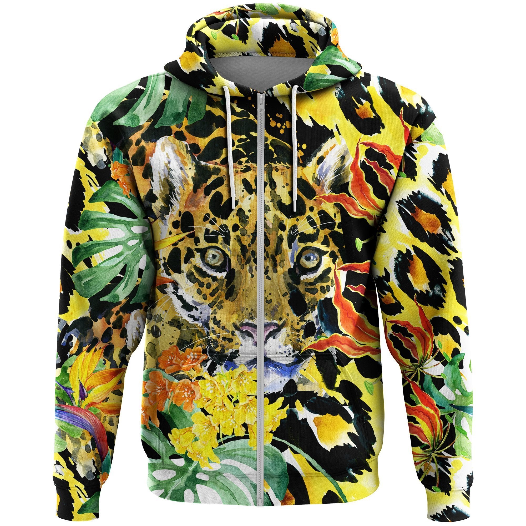 Greek Life Hoodie – Leopard Zip Hoodie