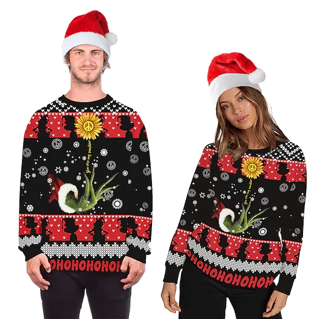 The Grinch Christmas 3D Ugly Thicken Sweaters Gingri25